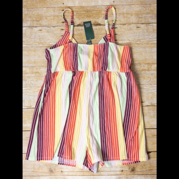 Wild Fable Romper Striped Multicolor Large - Picture 7 of 7